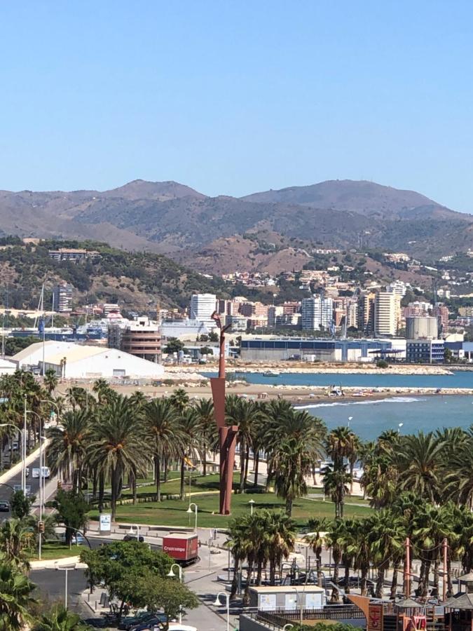 Atico Mirador Paseo Antonio Banderas Primera Linea De Playa Y Piscina Málaga Eksteriør bilde